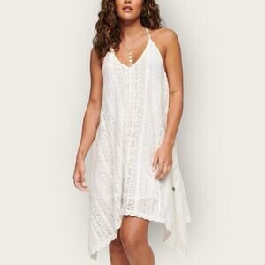 NWT | Superdry | All Lace Midi Dress | Off White | Size 8 US